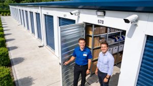 Modern self-storage facility in Watford showcasing secure and flexible storage solutions