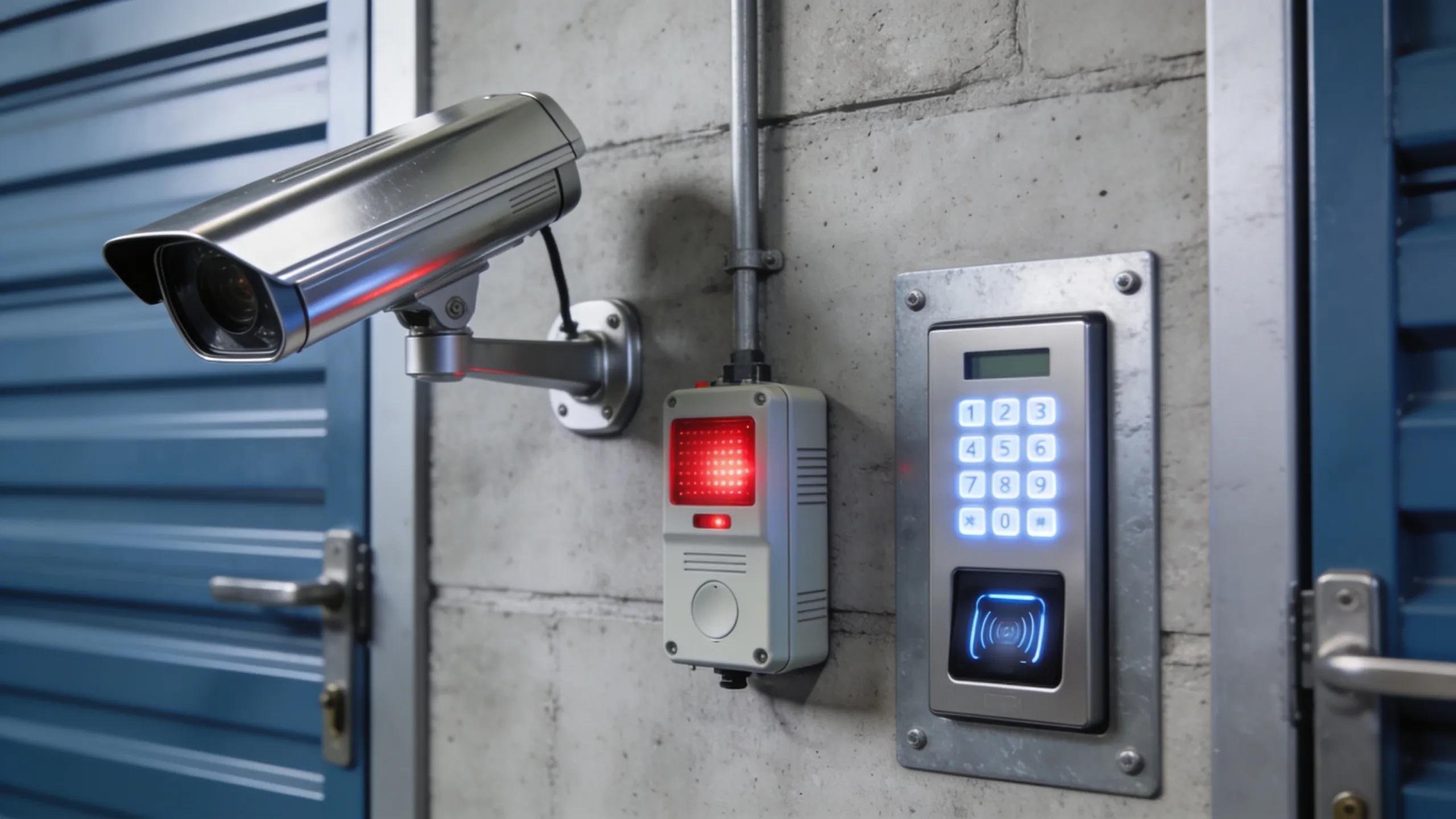 Advanced security features at Boxable Self Storage, including CCTV and alarm systems