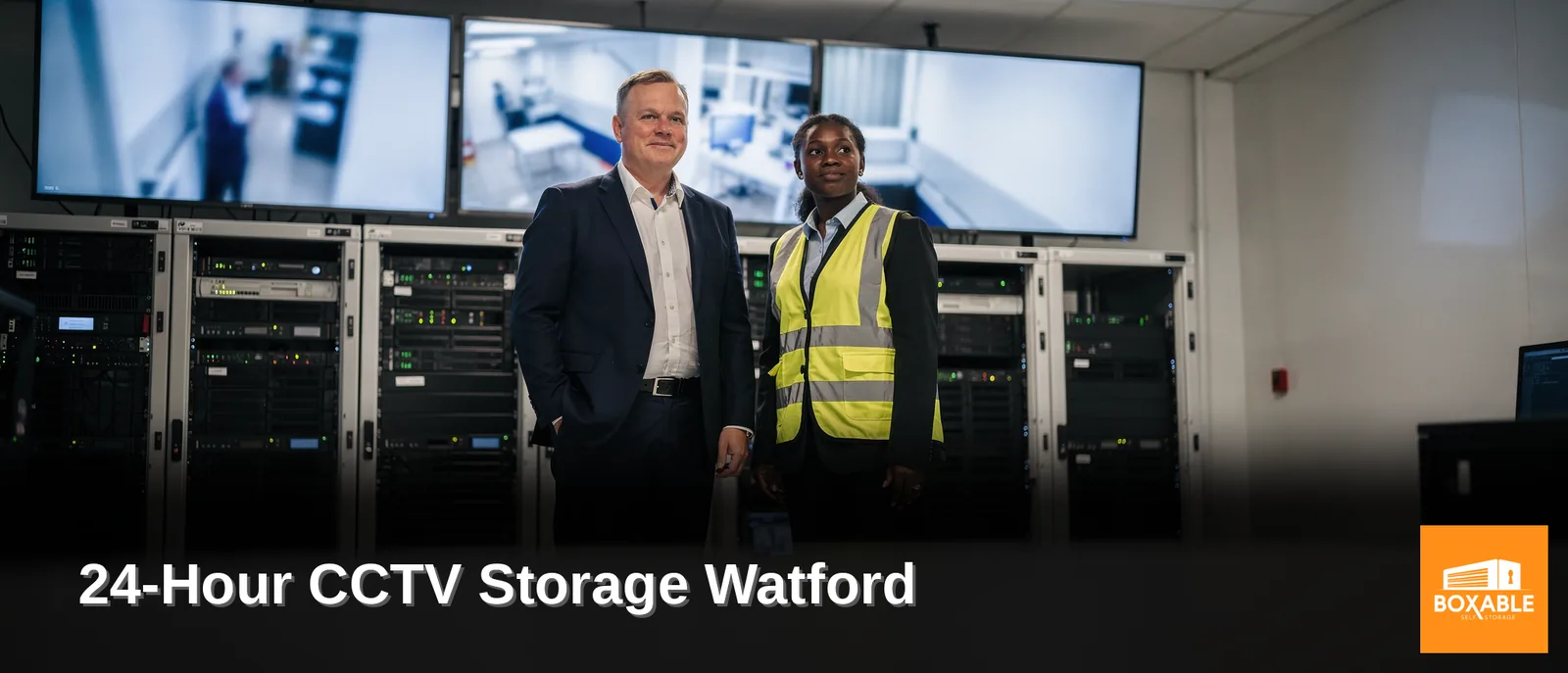 Boxable Self Storage facilities in Watford use 24/7 CCTV surveillance alongside secure access control