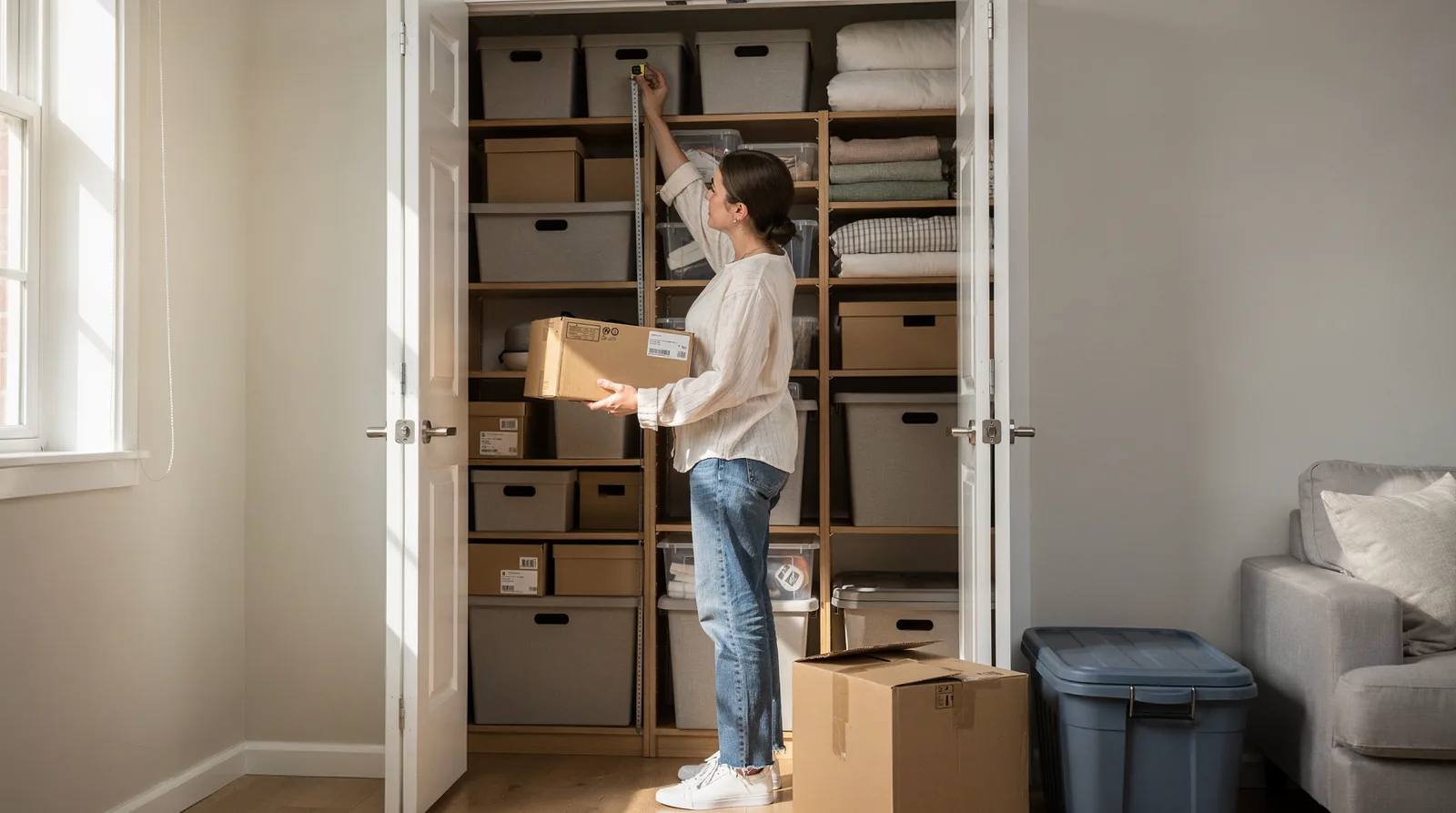 Renters can maximize a smaller, cheaper unit by using the full height of the room